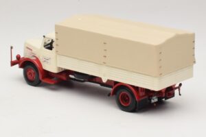 Henschel HS 140 Bortinis Sunkvežimis Baltas Raudonas Minichamps 1:43 439171020 Metalas - nuotrauka 5 iš 6