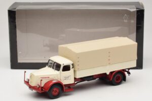 Henschel HS 140 Bortinis Sunkvežimis Baltas Raudonas Minichamps 1:43 439171020 Metalas - nuotrauka 6 iš 6