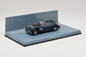 Horch 853 A Sport Cabriolet Juodas Mėlynas Minichamps 1:43 436012036 Metalas - nuotrauka 2 iš 5