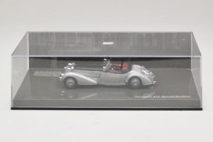 Horch 855 Special Roadster Sidabrinis Juodas Minichamps 1:43 436014204 Metalas - nuotrauka 5 iš 5