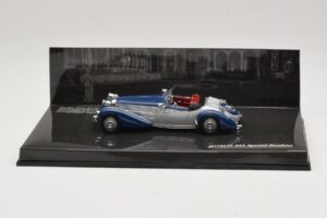 Horch 855 Special Roadster Sidabro Mėlyna Be Išorinės Dėžės Minichamps 1:43 436014202-O1 Metalas