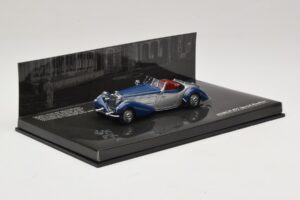 Horch 855 Special Roadster Sidabro Mėlyna Be Išorinės Dėžės Minichamps 1:43 436014202-O1 Metalas - nuotrauka 2 iš 4
