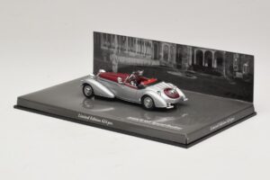 Horch 855 Spezial Roadster Sidabrinis Raudonas Minichamps 1:43 436014206 Metalas - nuotrauka 3 iš 5
