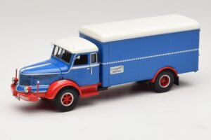 Krupp Titan Dėžinis Sunkvežimis Mėlynas Raudonas Minichamps 1:43 439069040 Metalas