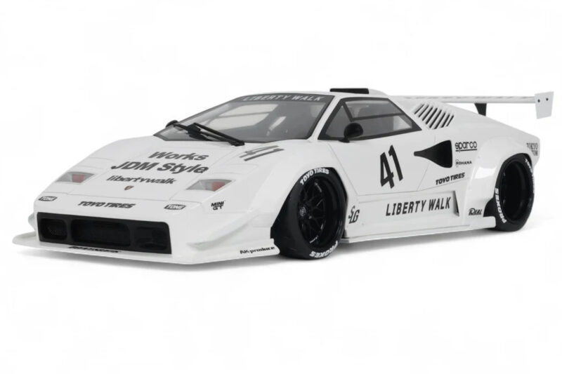 Lamborghini Countach LB-Works Baltas GT Spirit 1:18 Z356-WH Derva