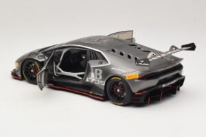 Lamborghini Huracan LP620-2 Super Trofeo #63 Tamsiai Pilkas 2016 AUTOart 1:18 81559 Kompozitas - nuotrauka 5 iš 8