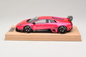 Lamborghini Murcielago Liberty Walk Blizgus Rožinis AB Models 1:18 REMC044 Derva - nuotrauka 3 iš 7