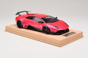 Lamborghini Murcielago Liberty Walk Blizgus Rožinis AB Models 1:18 REMC044 Derva - nuotrauka 4 iš 7