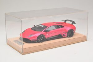 Lamborghini Murcielago Liberty Walk Blizgus Rožinis AB Models 1:18 REMC044 Derva - nuotrauka 6 iš 7