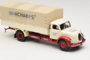 Magirus-Deutz S 7500 Jupiter Bortinis Sunkvežimis Baltas Raudonas Minichamps 1:43 439141022 Metalas - nuotrauka 4 iš 6