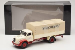 Magirus-Deutz S 7500 Jupiter Bortinis Sunkvežimis Baltas Raudonas Minichamps 1:43 439141022 Metalas - nuotrauka 6 iš 6