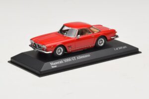 Maserati 5000 GT Allemano Raudonas Minichamps 1:43 437123321 Metalas - nuotrauka 2 iš 4
