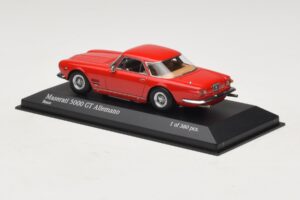 Maserati 5000 GT Allemano Raudonas Minichamps 1:43 437123321 Metalas - nuotrauka 3 iš 4