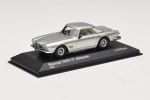 Maserati 5000 GT Allemano Sidabrinis Minichamps 1:43 437123324 Metalas - nuotrauka 2 iš 4