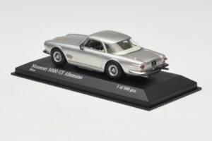 Maserati 5000 GT Allemano Sidabrinis Minichamps 1:43 437123324 Metalas - nuotrauka 3 iš 4