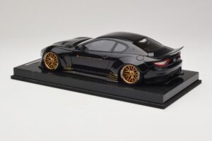 Maserati GranTurismo Liberty Walk Juoda su Auksiniais Ratlankiais AB Models 1:18 MAS-LB08-C Derva - nuotrauka 5 iš 7