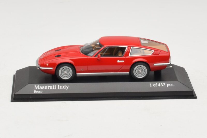 Maserati Indy Raudonas Minichamps 1:43 Maserati Indy Raudonas Minichamps 1:43 437123120 Metalas