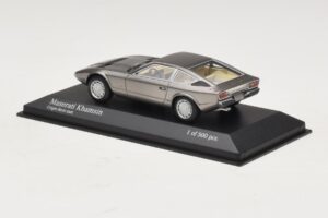 Maserati Khamsin Grey Metallic Minichamps 1:43 437123220 Metalas - nuotrauka 3 iš 4