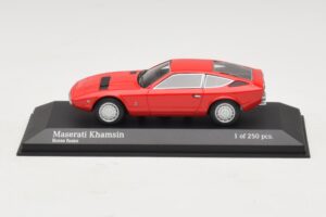 Maserati Khamsin Raudonas Minichamps 1:43 437123224 Metalas