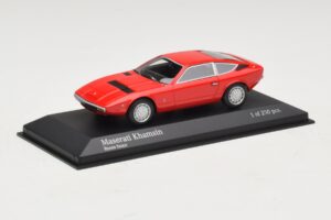 Maserati Khamsin Raudonas Minichamps 1:43 437123224 Metalas - nuotrauka 2 iš 4