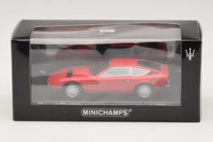 Maserati Khamsin Raudonas Minichamps 1:43 437123224 Metalas - nuotrauka 4 iš 4