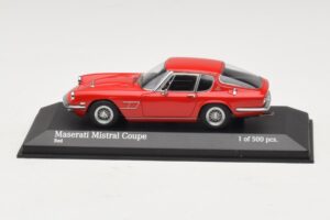 Maserati Mistral Raudonas Minichamps 1:43 437123424 Metalas
