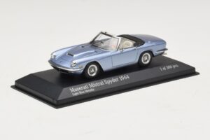 Maserati Mistral Spyder Light Blue Metallic Minichamps 1:43 437123432 Metalas - nuotrauka 2 iš 4