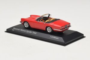 Maserati Mistral Spyder Raudonas Minichamps 1:43 437123430 Metalas - nuotrauka 3 iš 4
