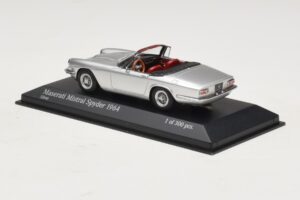 Maserati Mistral Spyder Sidabrinis Minichamps 1:43 437123431 Metalas - nuotrauka 3 iš 4