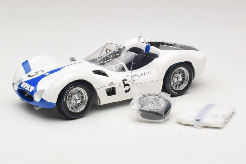 Maserati Tipo 61 #5 S. Moss / D. Gurney Camoradi ADAC 1000km Nurburgring Winner 1960 Minichamps 1:18 100601205 Metalas