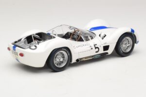 Maserati Tipo 61 #5 S. Moss / D. Gurney Camoradi ADAC 1000km Nurburgring Winner 1960 Minichamps 1:18 100601205 Metalas - nuotrauka 3 iš 8