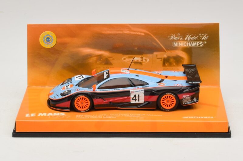 McLaren F1 GTR Gulf Team Davidoff #41 P-H. Raphanel / J-M. Gounon FIA GT Championship 1997 Minichamps 1:43 533174341 Metalas