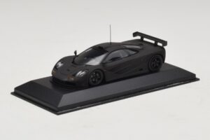McLaren F1 GTR Prototype Juoda Matinė Su Juodais Ratlankiais Minichamps 1:43 MCLAREN009 Metalas