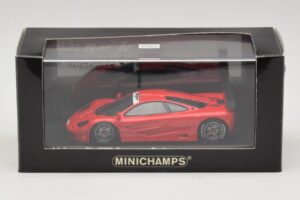 McLaren F1 GTR Prototype World Special Raudonas Minichamps 1:43 MCLAREN007 Metalas - nuotrauka 4 iš 4