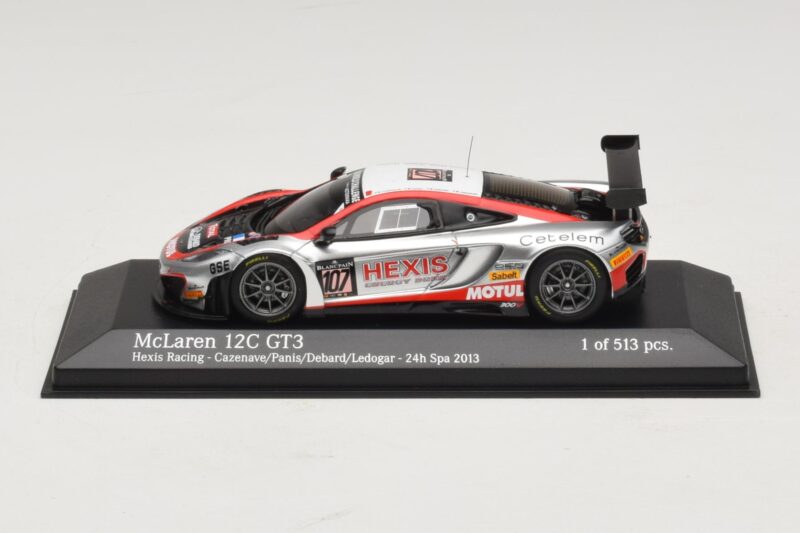 McLaren MP4-12C GT3 #107 Hexis Racing Cazenave / O. Panis 24 Hours of Spa 2013 Minichamps 1:43 437131397 Metalas