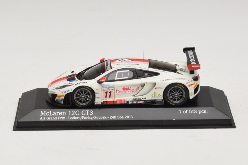 McLaren MP4-12C GT3 #11 Art Grand Prix Leclerc / Parisy 24 Hours of Spa 2013 Minichamps 1:43 437131311 Metalas