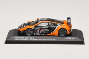 McLaren MP4-12C GT3 #15 Boutsen Racing Bovy / Broggi 24 Hours of Spa 2012 Minichamps 1:43 437121315 Metalas