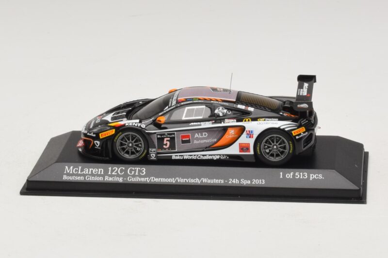 McLaren MP4-12C GT3 #5 Boutsen Racing Guilvert / Dermont 24 Hours of Spa 2013 Minichamps 1:43 437131305 Metalas