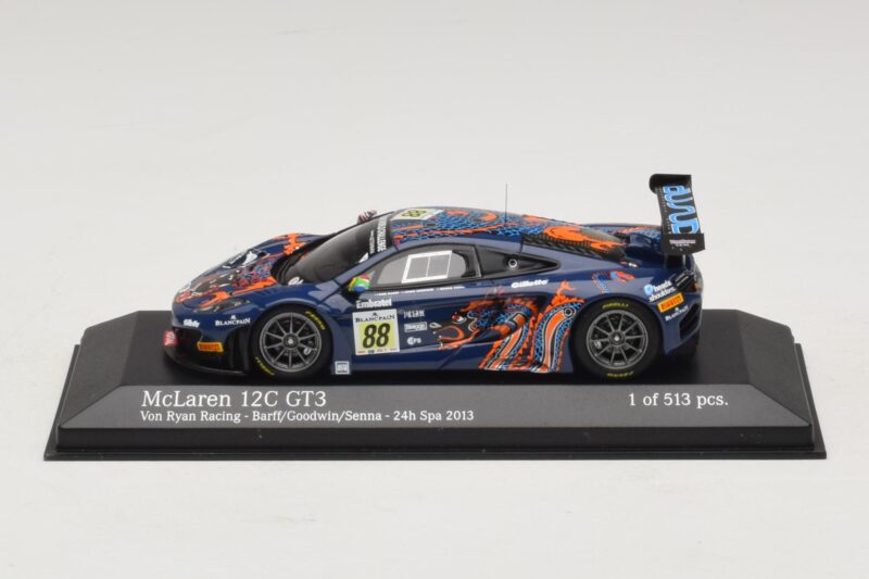 McLaren MP4-12C GT3 #88 Von Ryan Racing Barff / Goodwin 24 Hours of Spa 2013 Minichamps 1:43 437131388 Metalas