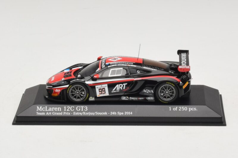 McLaren MP4-12C GT3 Art Grand Prix #99 K. Estre / M. Korjus 24 Hours of Spa 2014 Minichamps 1:43 437141399 Metalas