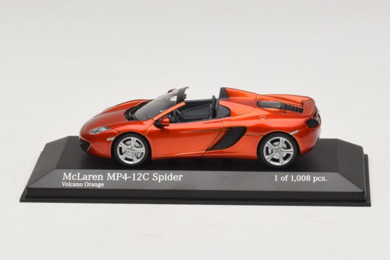 McLaren MP4-12C Spider Oranžinis Metalikas Minichamps 1:43 530133030 Metalas