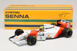 McLaren MP4/8 Ford #8 A. Senna Winner European GP 1993 Minichamps 1:18 540931818 Metalas - nuotrauka 2 iš 7