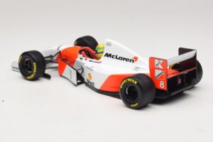 McLaren MP4/8 Ford #8 A. Senna Winner European GP 1993 Minichamps 1:18 540931818 Metalas - nuotrauka 5 iš 7