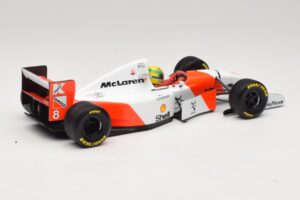 McLaren MP4/8 Ford #8 A. Senna Winner European GP 1993 Minichamps 1:18 540931818 Metalas - nuotrauka 6 iš 7