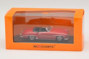 Mercedes 190 SL Raudonas Maxichamps 1:43 940033131-O Metalas - nuotrauka 4 iš 4