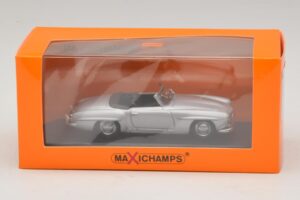 Mercedes 190 SL W121 Sidabrinis Maxichamps 1:43 940033130 Metalas - nuotrauka 4 iš 4