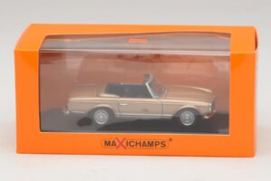 Mercedes 230 SL W113 Auksinis Metalikas Maxichamps 1:43 940032230 Metalas - nuotrauka 4 iš 4