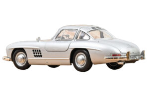 Mercedes 300 SL W198 Gullwing Sidabrinis Norev 1:18 183857 Metalas - nuotrauka 3 iš 5
