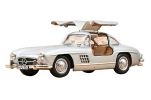 Mercedes 300 SL W198 Gullwing Sidabrinis Norev 1:18 183857 Metalas - nuotrauka 5 iš 5