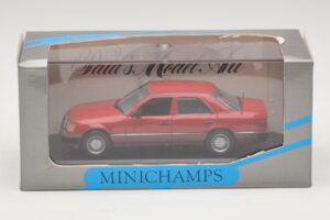 Mercedes 300D W124 Turbo Raudonas Minichamps 1:43 3210 Metalas - nuotrauka 4 iš 4